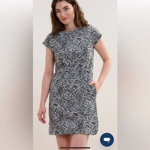 Hatley Black and White Zebra Print Mini Dress